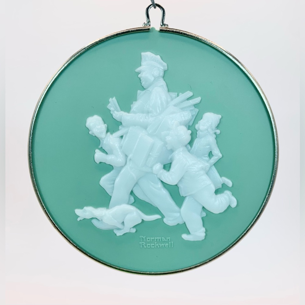 Norman Rockwell - Jolly Postman - Sixth in a Series - Christmas Ornament - 1985
